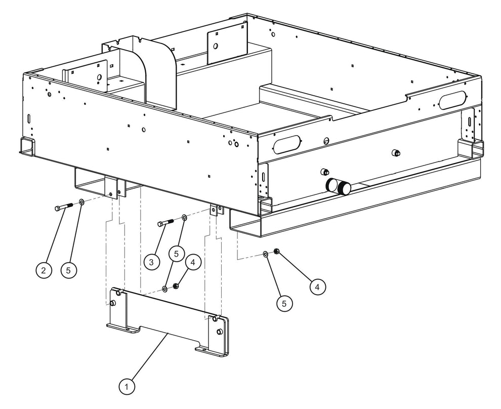Maxi-Lite (SN 11-001672 to 11-999999) Skid Mount Assembly Parts by Allmand