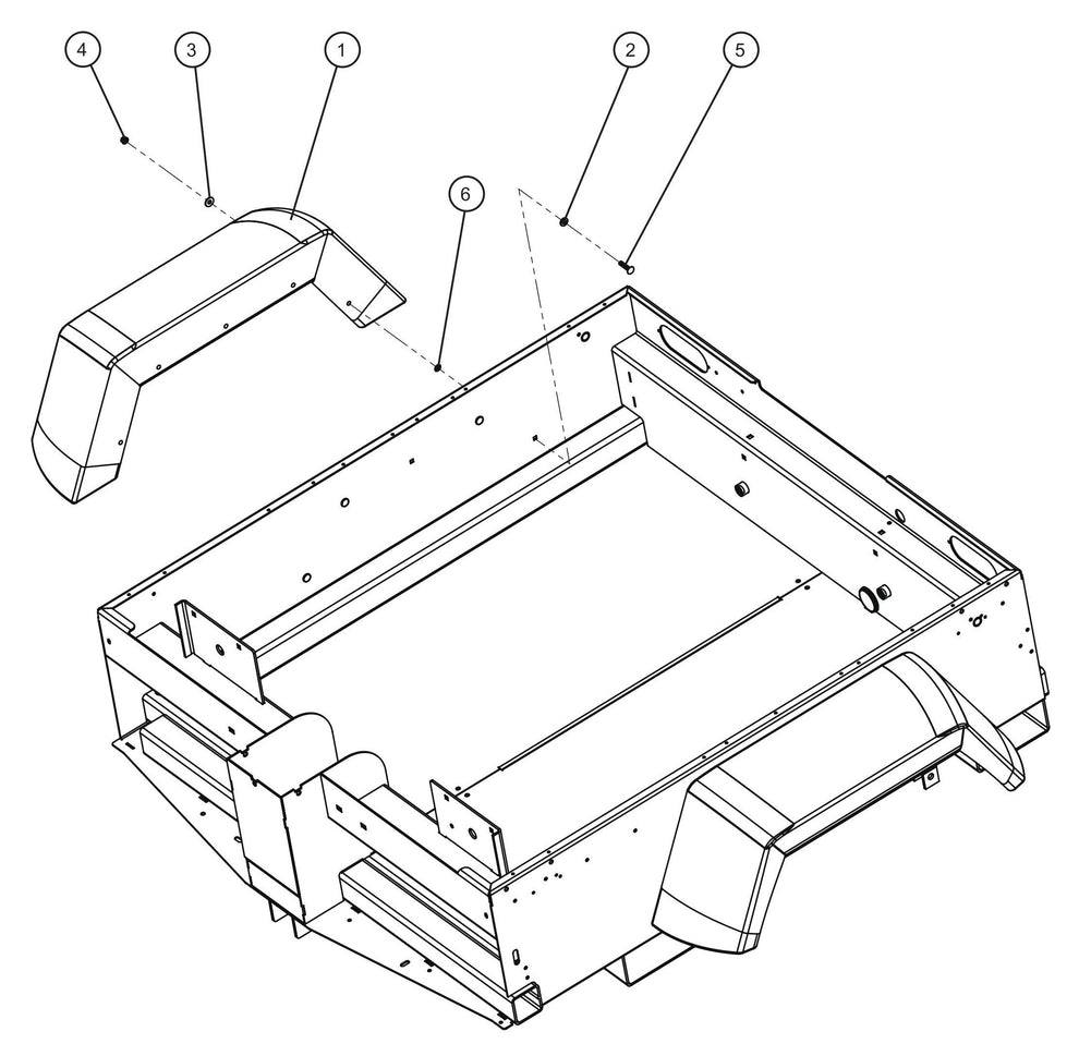 Maxi-Lite (SN 11-001672 to 11-999999) Fenders Assembly Parts by Allmand