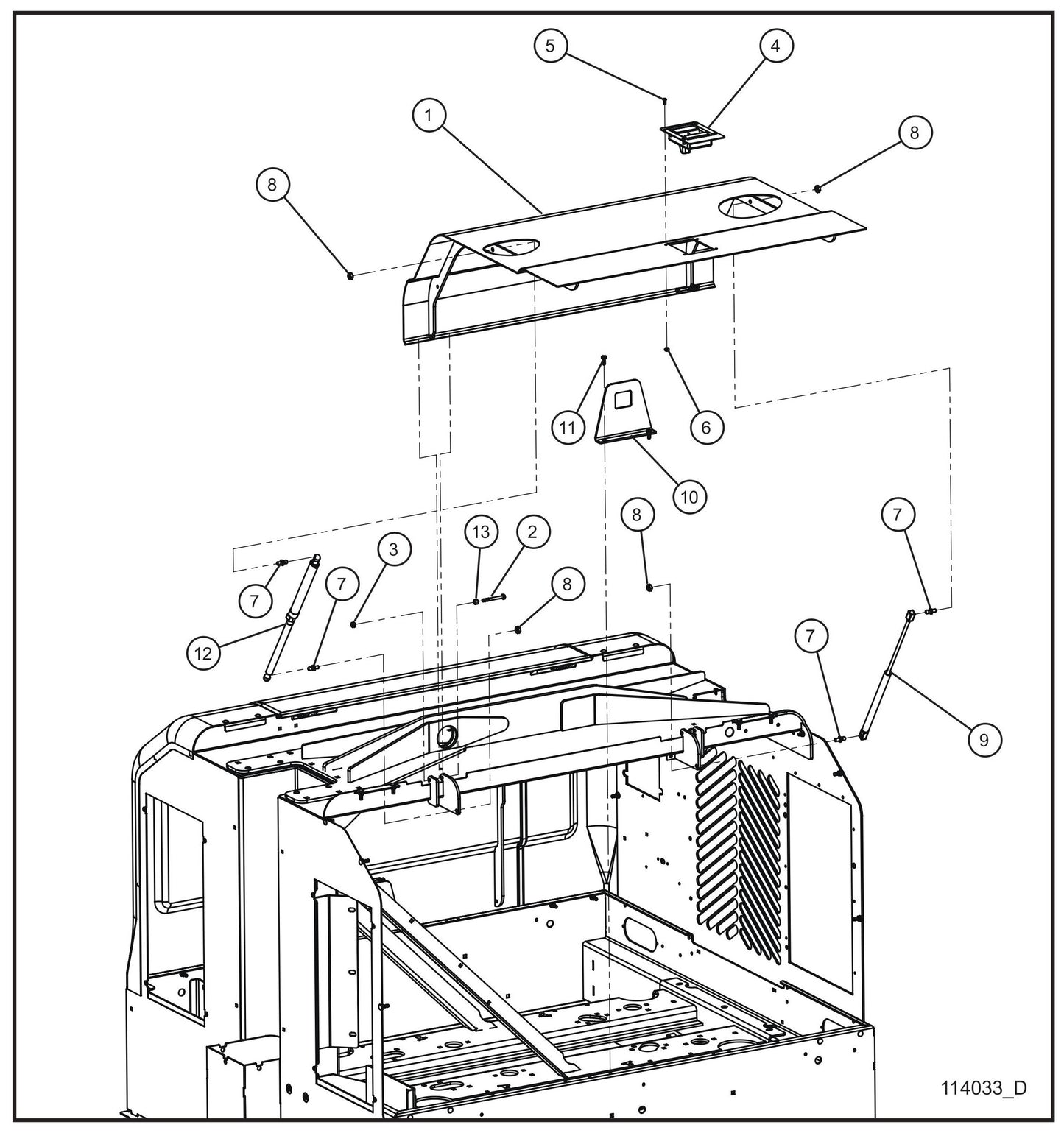 Maxi-Lite (SN 11-001672 to 11-999999) Doors Assembly Parts by Allmand