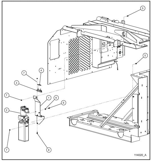 Maxi-Lite (SN 11-001672 to 11-999999) Vertical Tower Components (1 of 2) Assembly Parts by Allmand