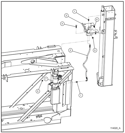Maxi-Lite (SN 11-001672 to 11-999999) Vertical Tower Components (2 of 2) Assembly Parts by Allmand
