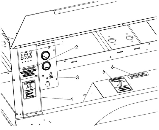V-Series Maxi-Lite 15-20KW-Decal Placement Assembly-4 Parts By Allmand