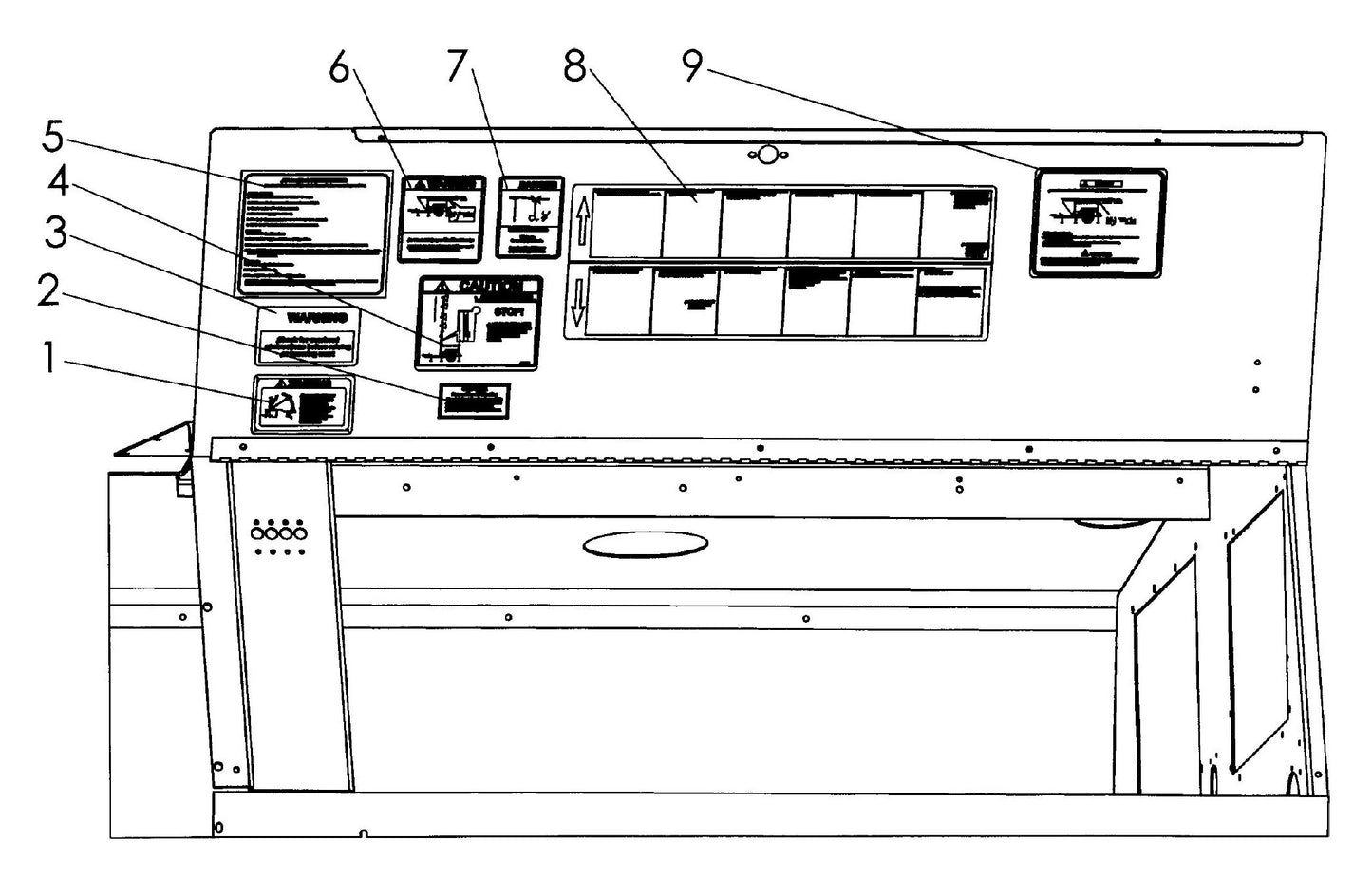 V-Series Maxi-Lite 15-20KW-Decal Placement Assembly-5 Parts By Allmand