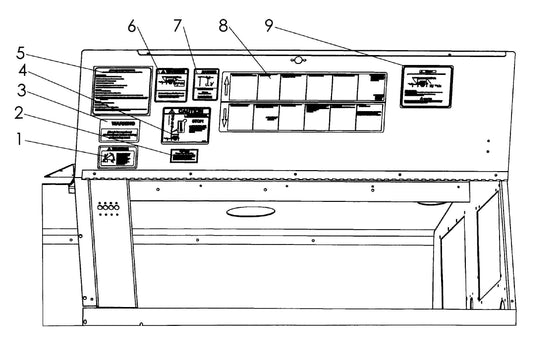 V-Series Maxi-Lite 15-20KW-Decal Placement Assembly-5 Parts By Allmand