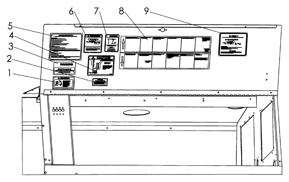 Maxi-Lite 15330 and 20330-Decal Placement Assembly-5 Parts By Allmand