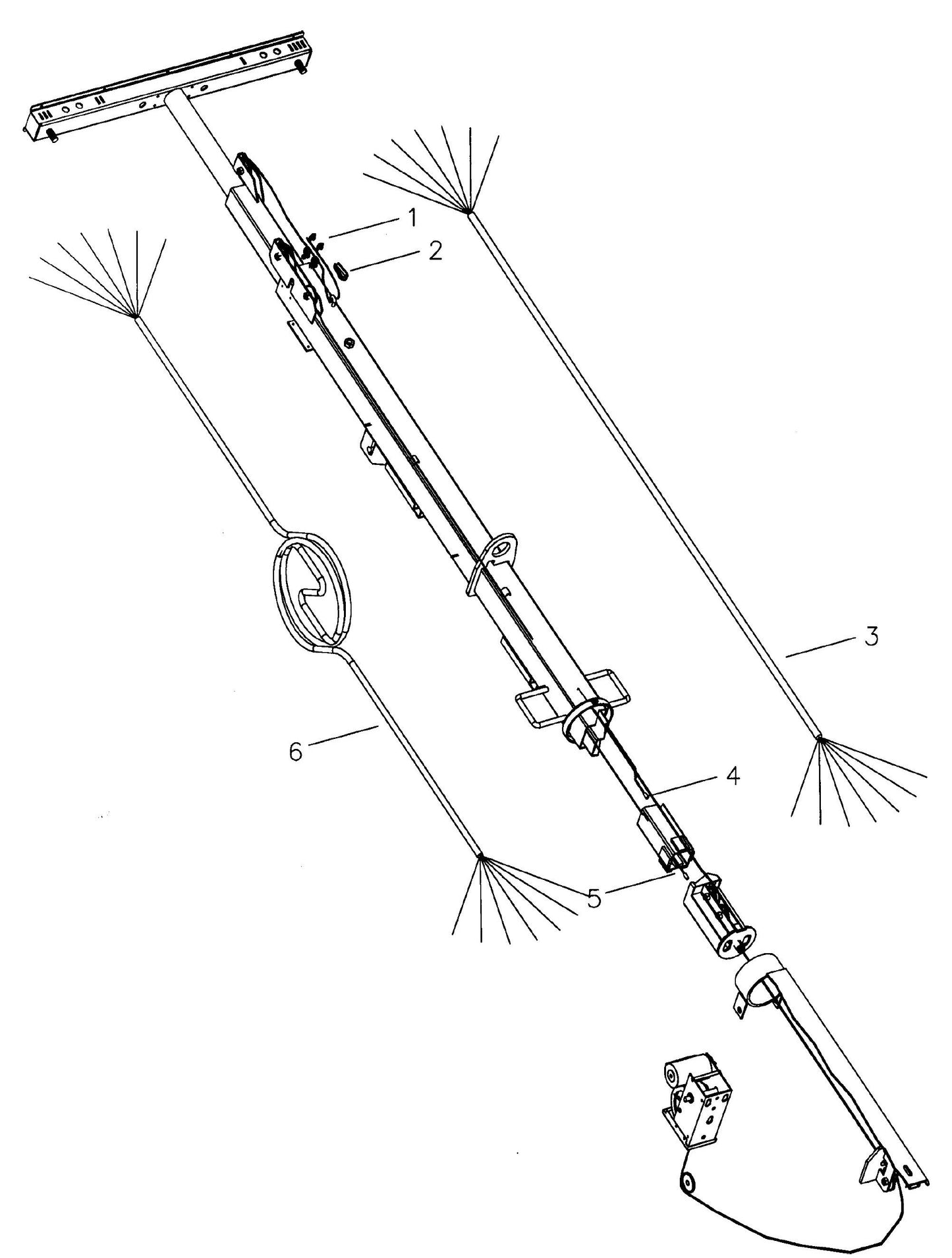 Maxi-Lite 15330 and 20330-Electric Winch Tower Cable Routing Assembly Parts By Allmand