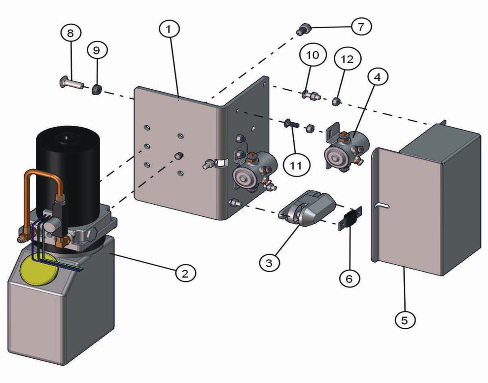V-Series Maxi-Lite 15-20KW-Hydraulic Pump Assembly Parts By Allmand