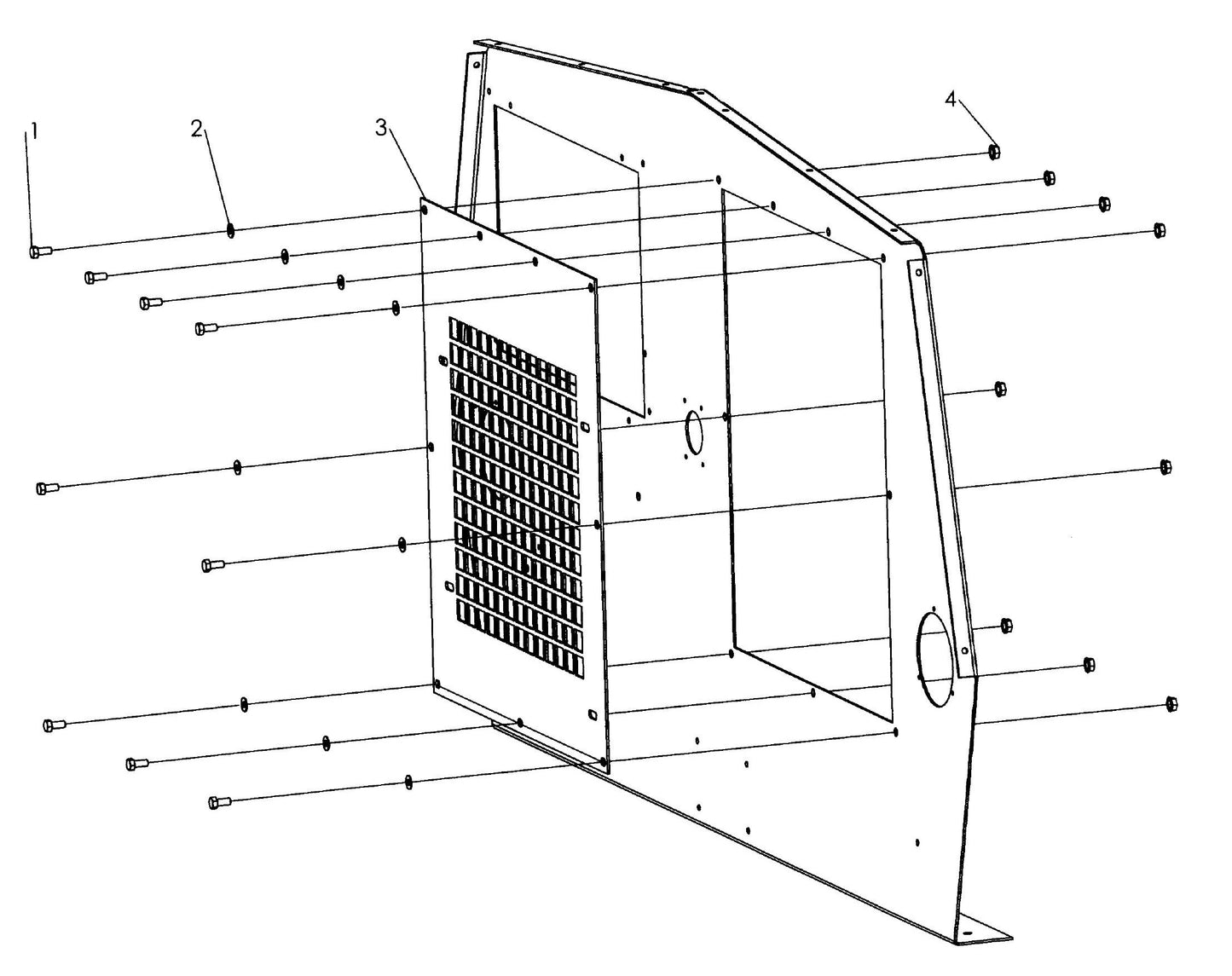 Maxi-Lite 15330 and 20330-Isuzu Radiator Mounting Plate Assembly Parts By Allmand