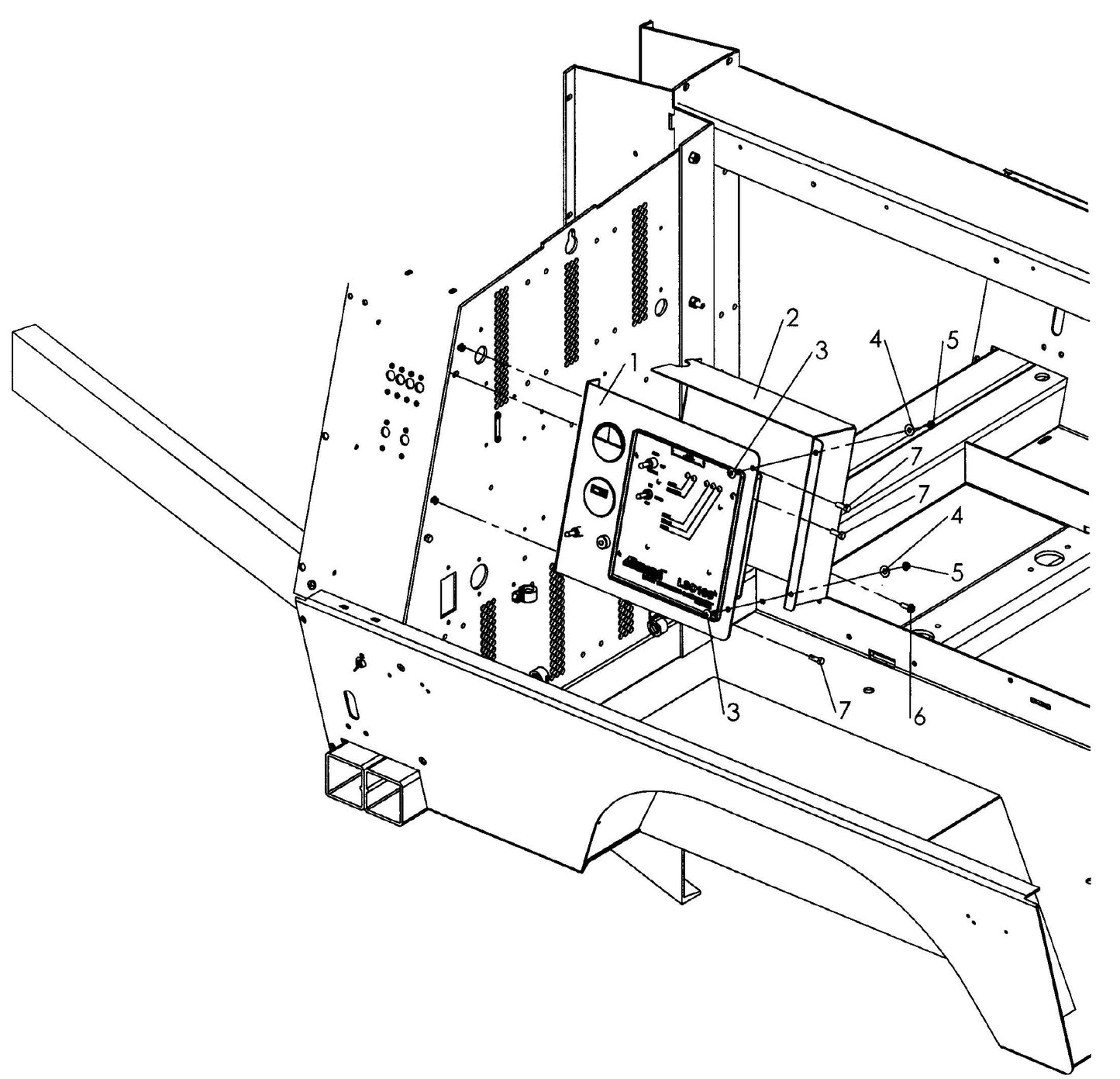 Maxi-Lite 15330 and 20330 4-Light AC Gauge Panel and LSC 100 Controller Panel Assembly Parts By Allmand