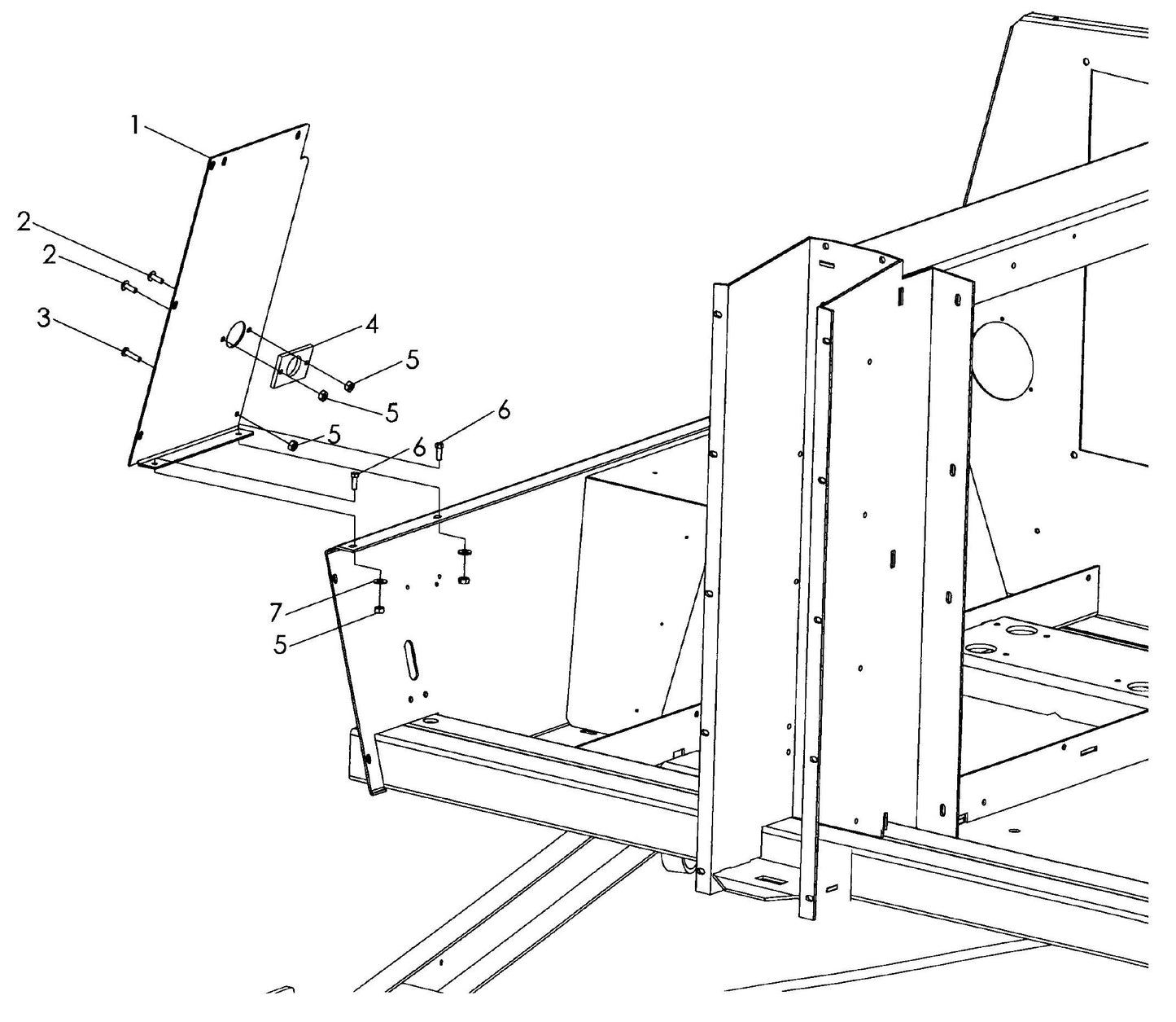 Maxi-Lite 15330 and 20330-Right Quarter Panel Assembly Parts By Allmand