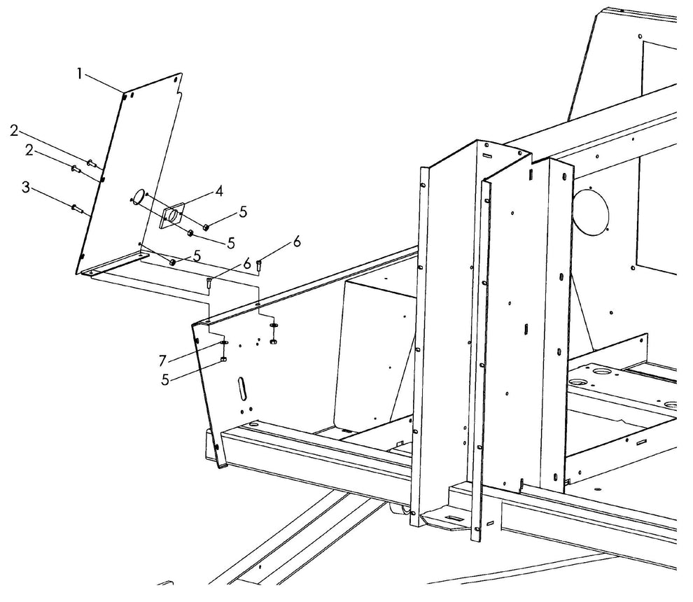 Maxi-Lite 15330 and 20330-Right Quarter Panel Assembly Parts By Allmand