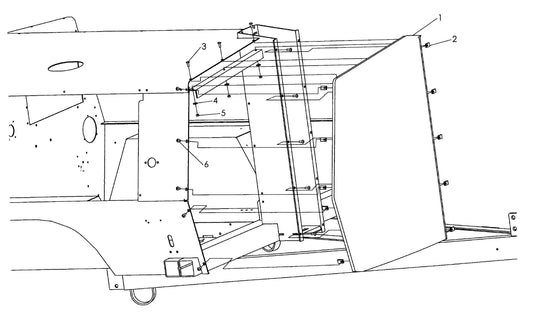 V-Series Maxi-Lite 15-20KW-Right Front Panel Assembly Parts By Allmand