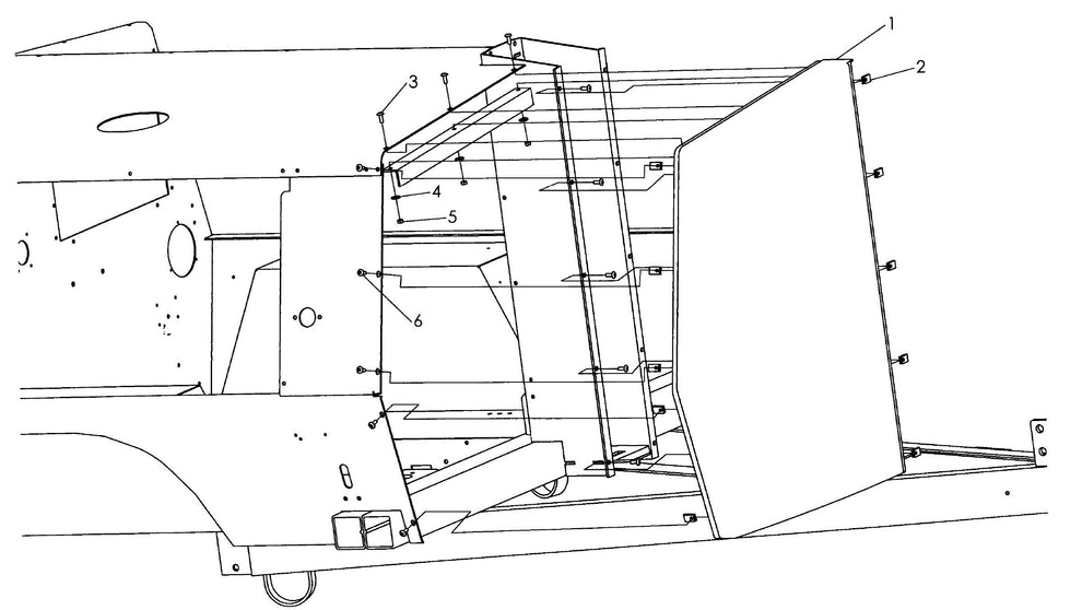 Maxi-Lite 15330 and 20330-Right Front Panel Assembly Parts By Allmand