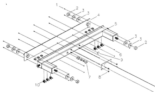 Maxi-Lite Hydraulic Tower 6-Light/Light Bar Assembly Parts By Allmand