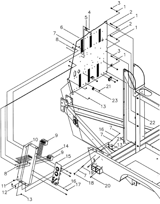 Maxi-Lite Hydraulic Tower 4-Light AC Gauge Panel Assembly Parts By Allmand