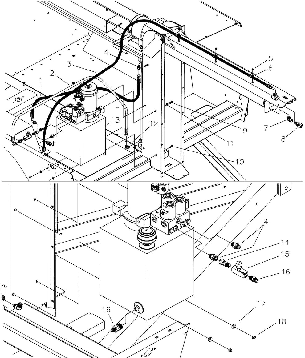 Maxi-Lite Hydraulic Tower-Hydraulic Tank Assembly Parts By Allmand