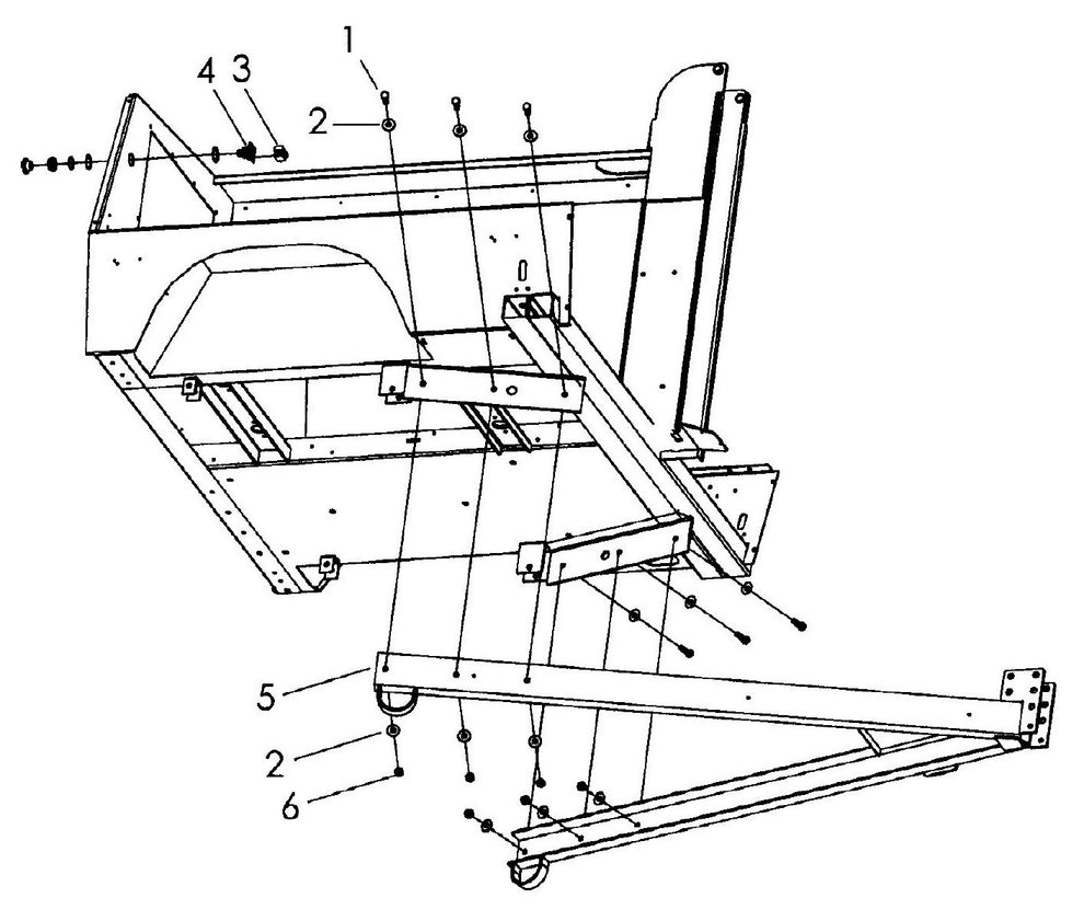 Maxi-Lite Hydraulic Tower Removable Tongue, Emergency Stop Button Assembly Parts By Allmand