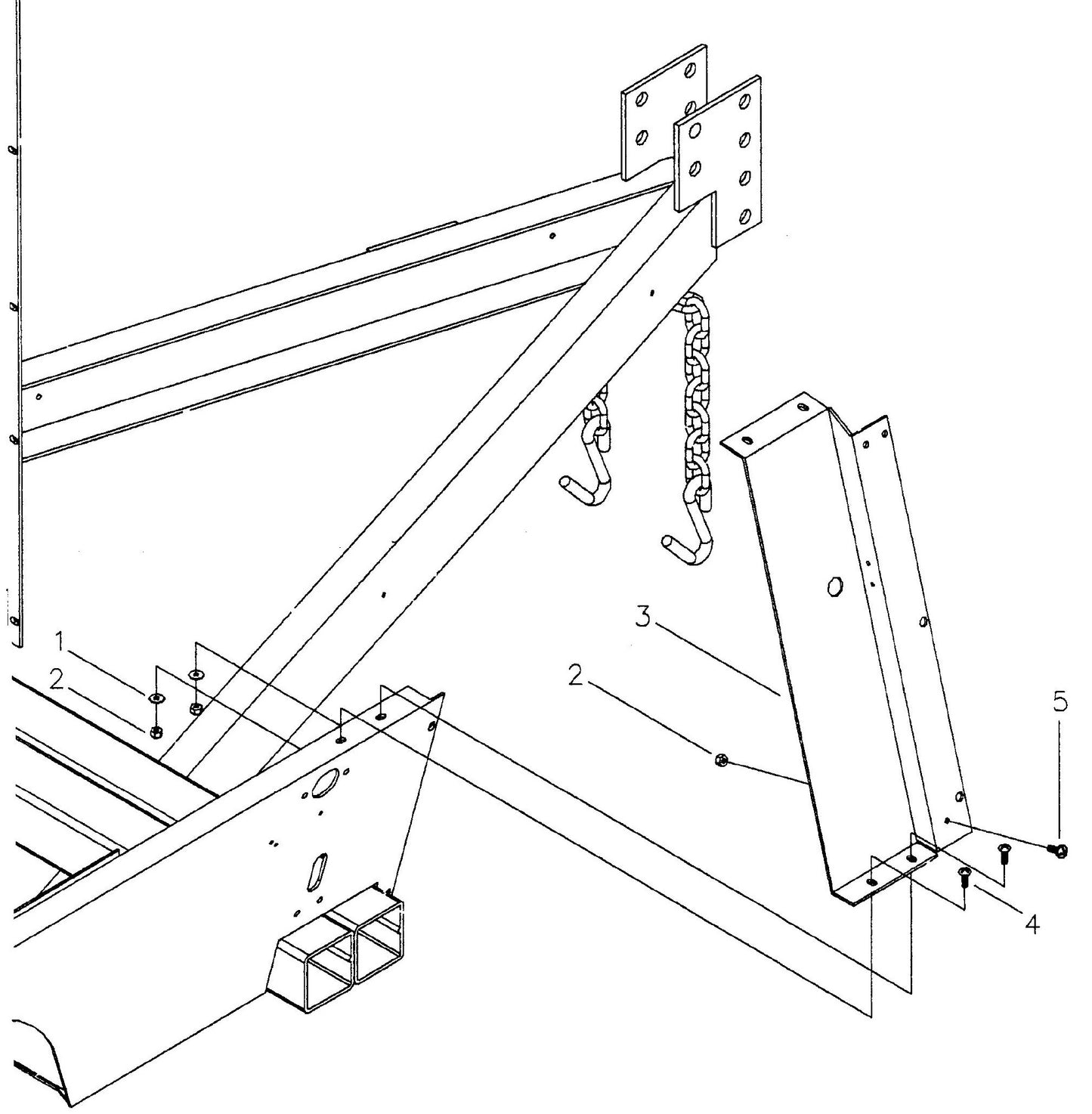 Maxi-Lite Hydraulic Tower Right Quarter Panel Assembly Parts By Allmand