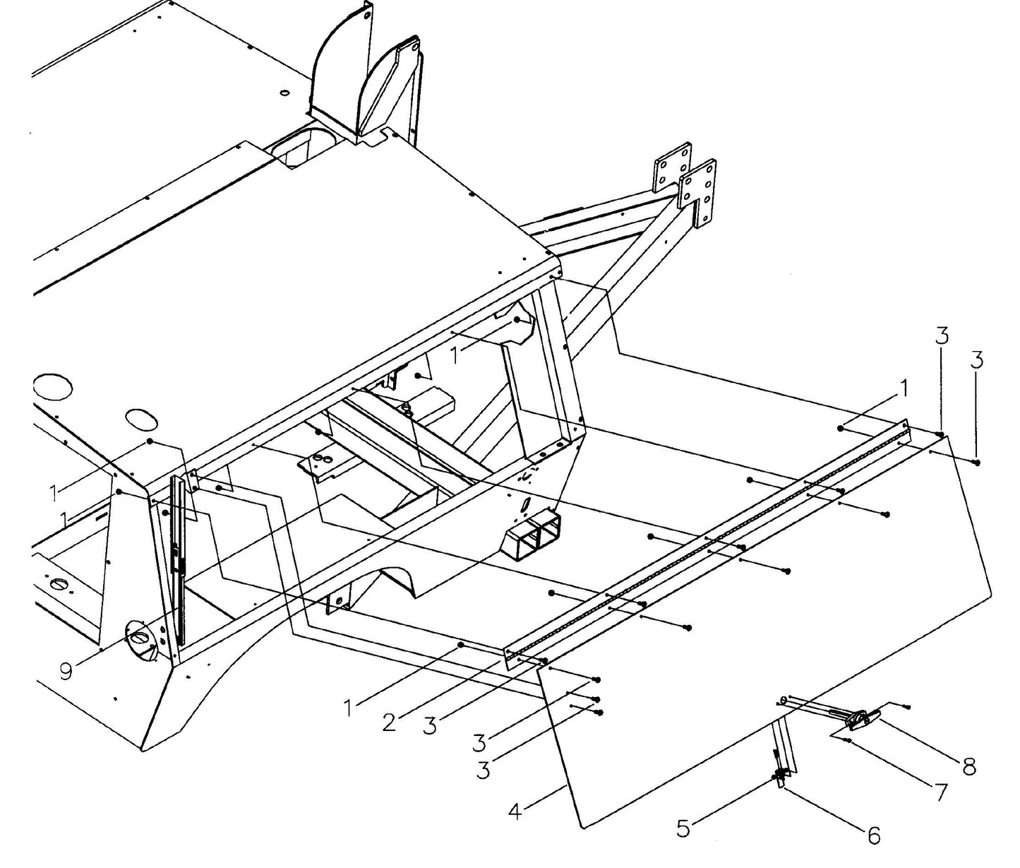 Maxi-Lite Hydraulic Tower-Right and Left Door Panel Assembly Parts By Allmand