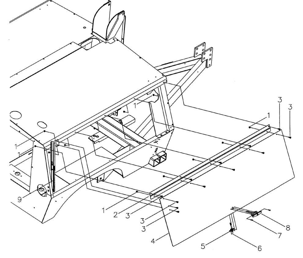 Maxi-Lite Hydraulic Tower-Right and Left Door Panel Assembly Parts By Allmand
