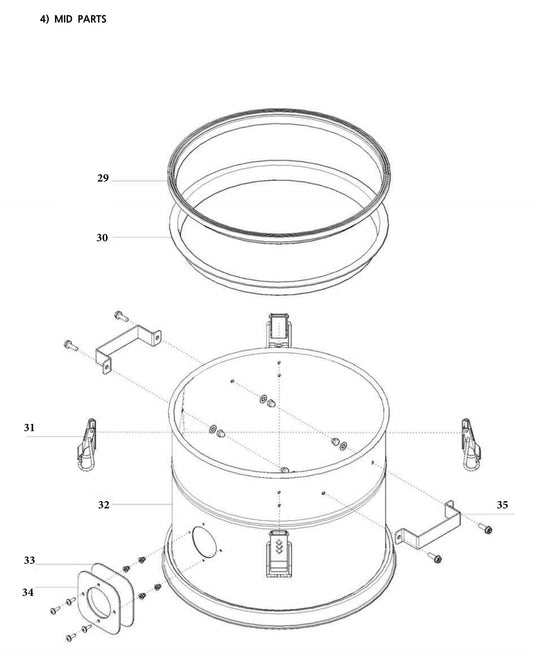 CV353B Mid Parts