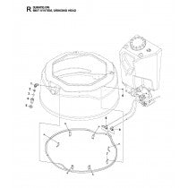 Mist System, Grinding Head Parts For HTC XP6 By Husqvarna