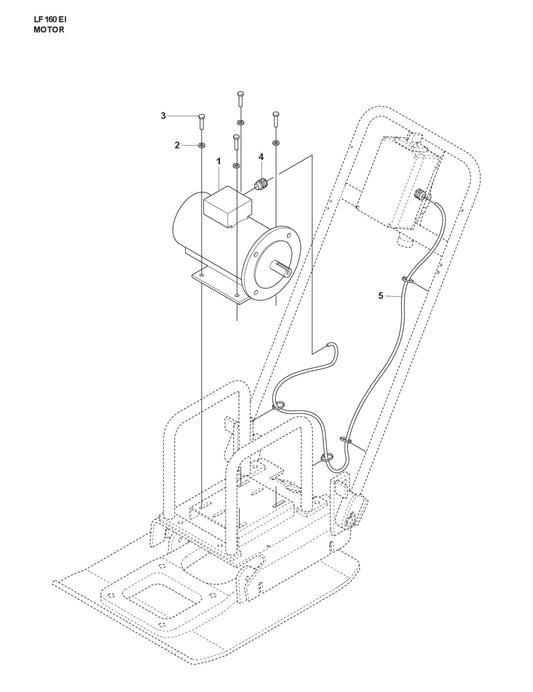 Motor Parts For LF 160 Corded By Husqvarna