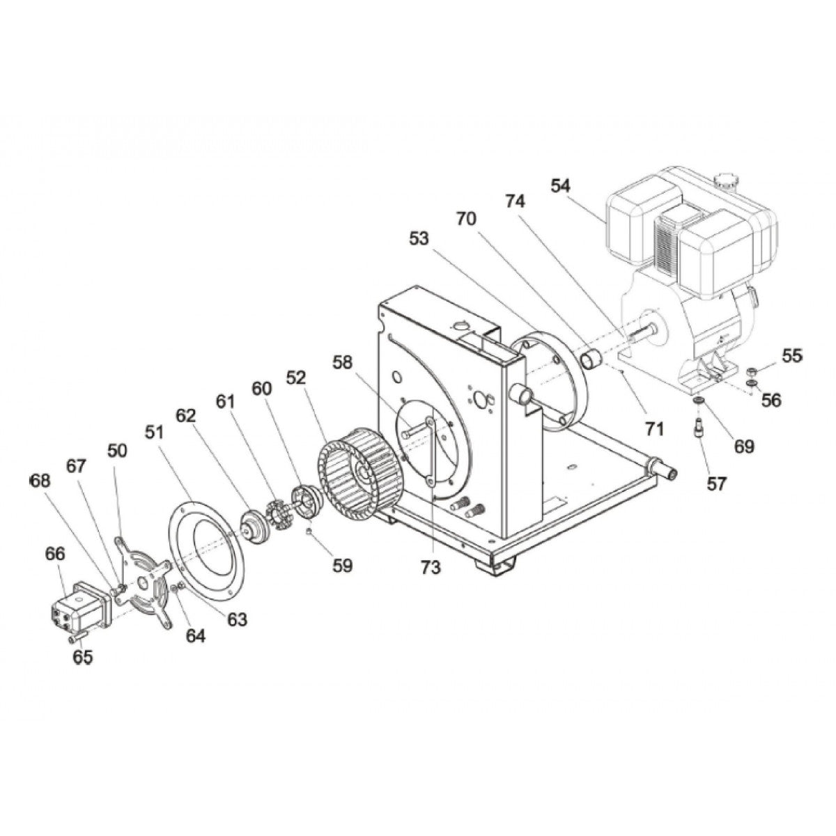 LP 9-20 DL Motor and Pump