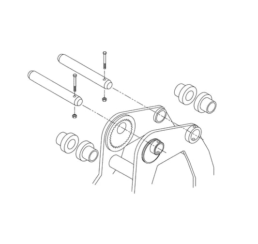 Mounting Pin Kit fig 1 Parts For HP75 By FRD