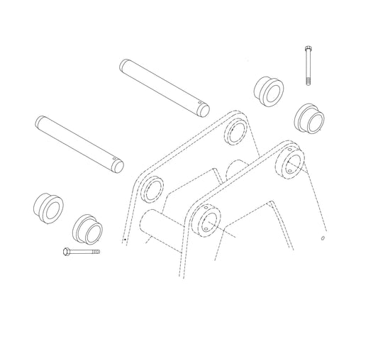Mounting Pin Kit fig 1 Parts For HP135 II By FRD