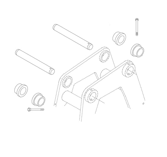 Mounting Pin Kit fig 2 Parts For HP135 II By FRD