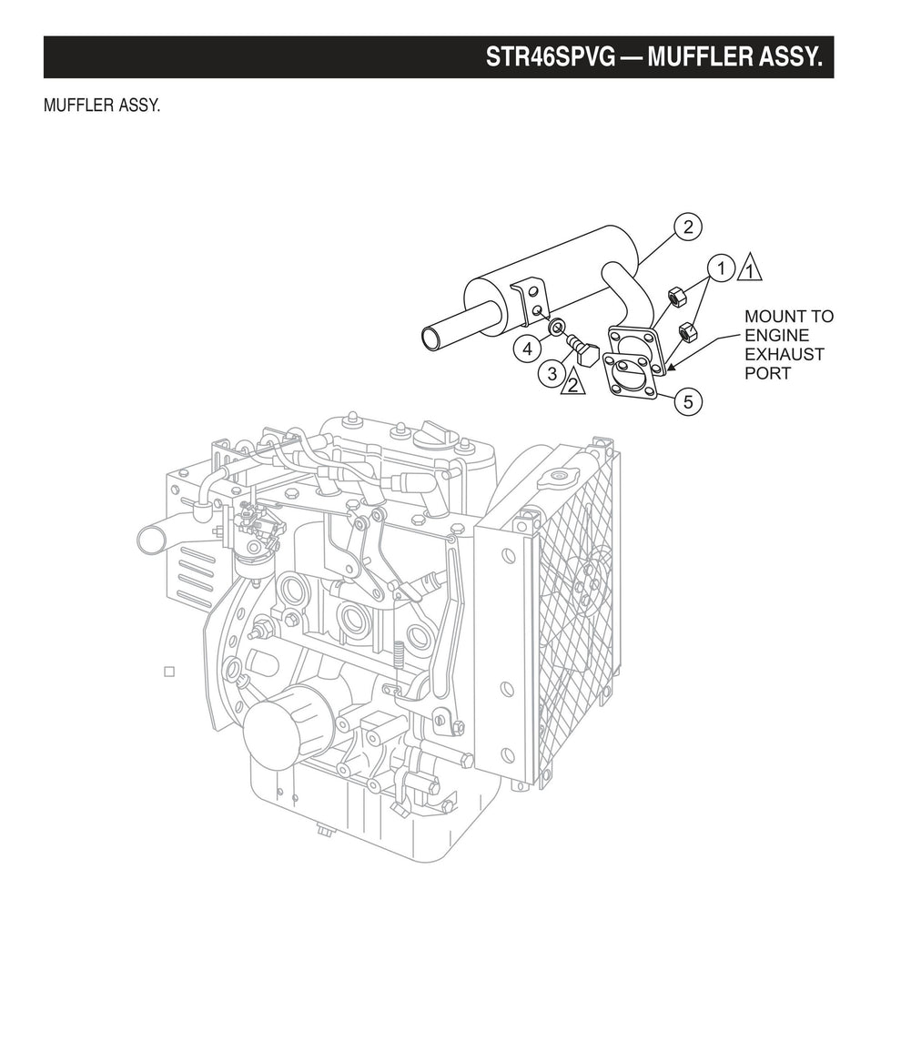 STR46SPVG STOW-Muffler Assembly