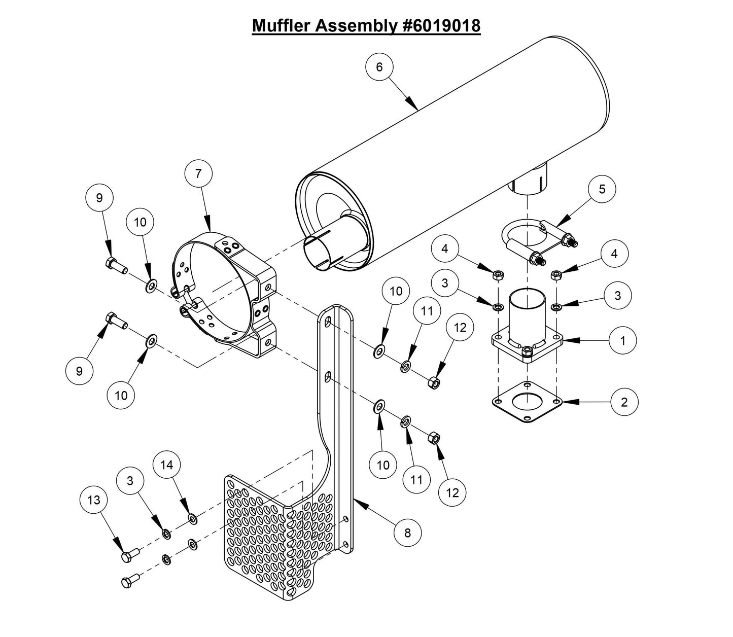 CC6566 Muffler Assembly