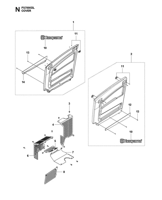 N-Cover Parts for FS7000 DL By Husqvarna