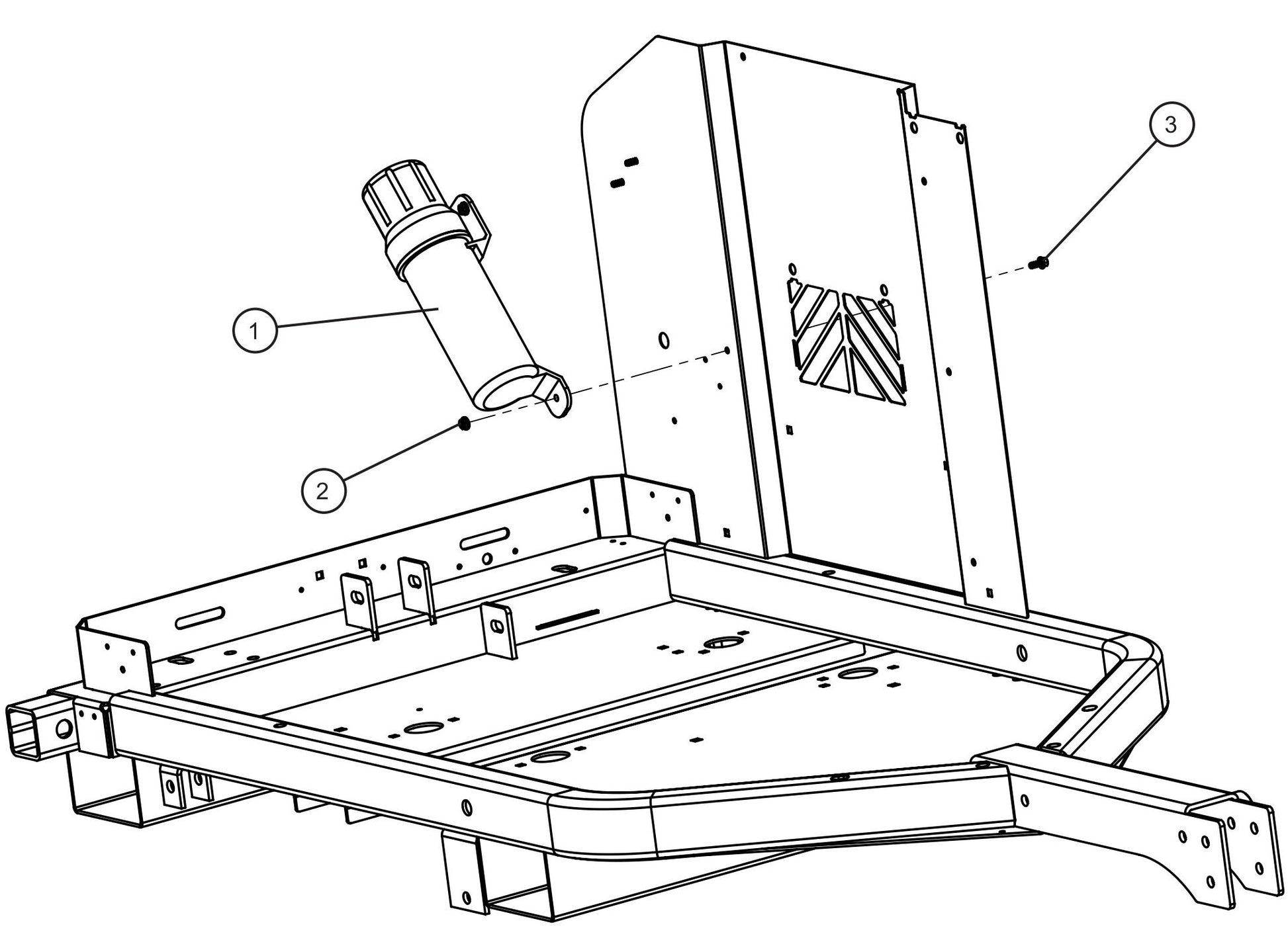 GR Series 6kW Night-Lite - Manual Canister Assembly Parts By Allmand