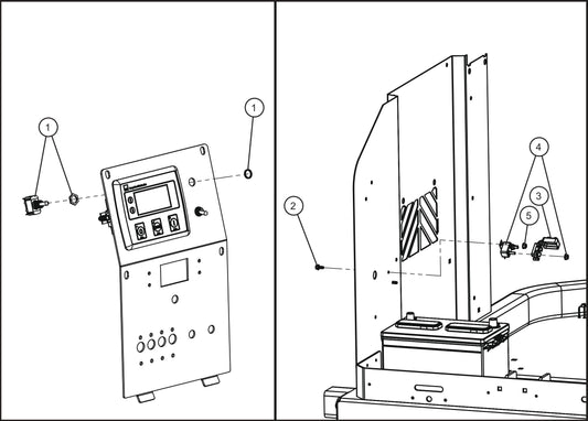 GR Series 6kW Night-Lite - Electric Winch Tower Switch and Breaker-II Assembly Parts By Allmand