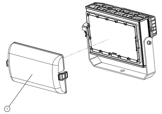 GR Series 6kW Night-Lite - 350W LED Light Diffuser Assembly Parts By Allmand