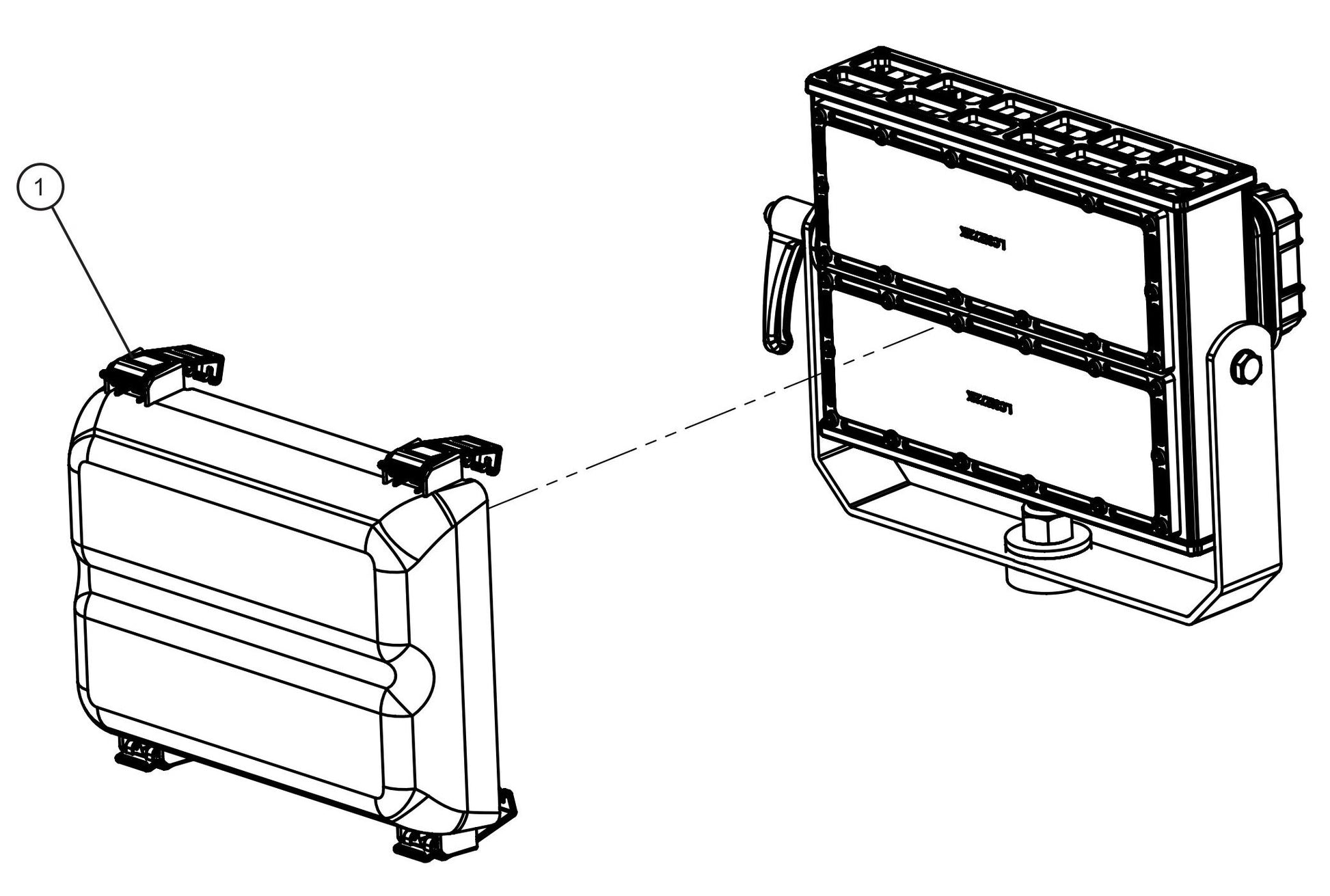 GR Series 6kW Night-Lite - 250W LED Light Diffuser Assembly Parts By Allmand