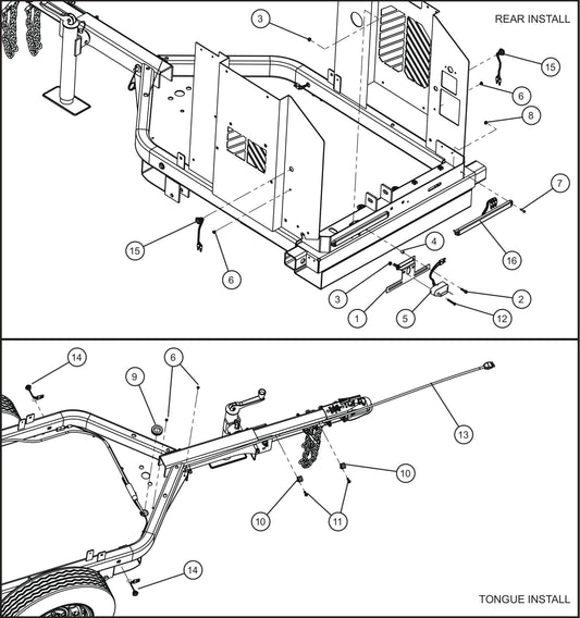 GR Series 6kW Night-Lite - Trailer Lighting Assembly Parts By Allmand