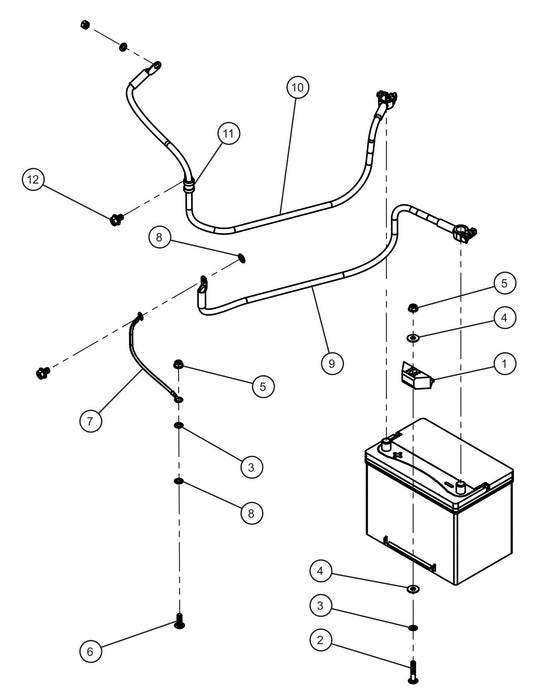 GR Series 6kW Night-Lite - Battery Group Assembly Parts By Allmand
