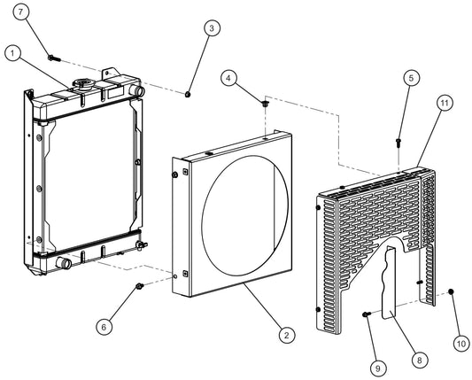 GR Series 6kW Night-Lite - CAT C1.1 Diesel Engine (4 of 4) Assembly Parts By Allmand