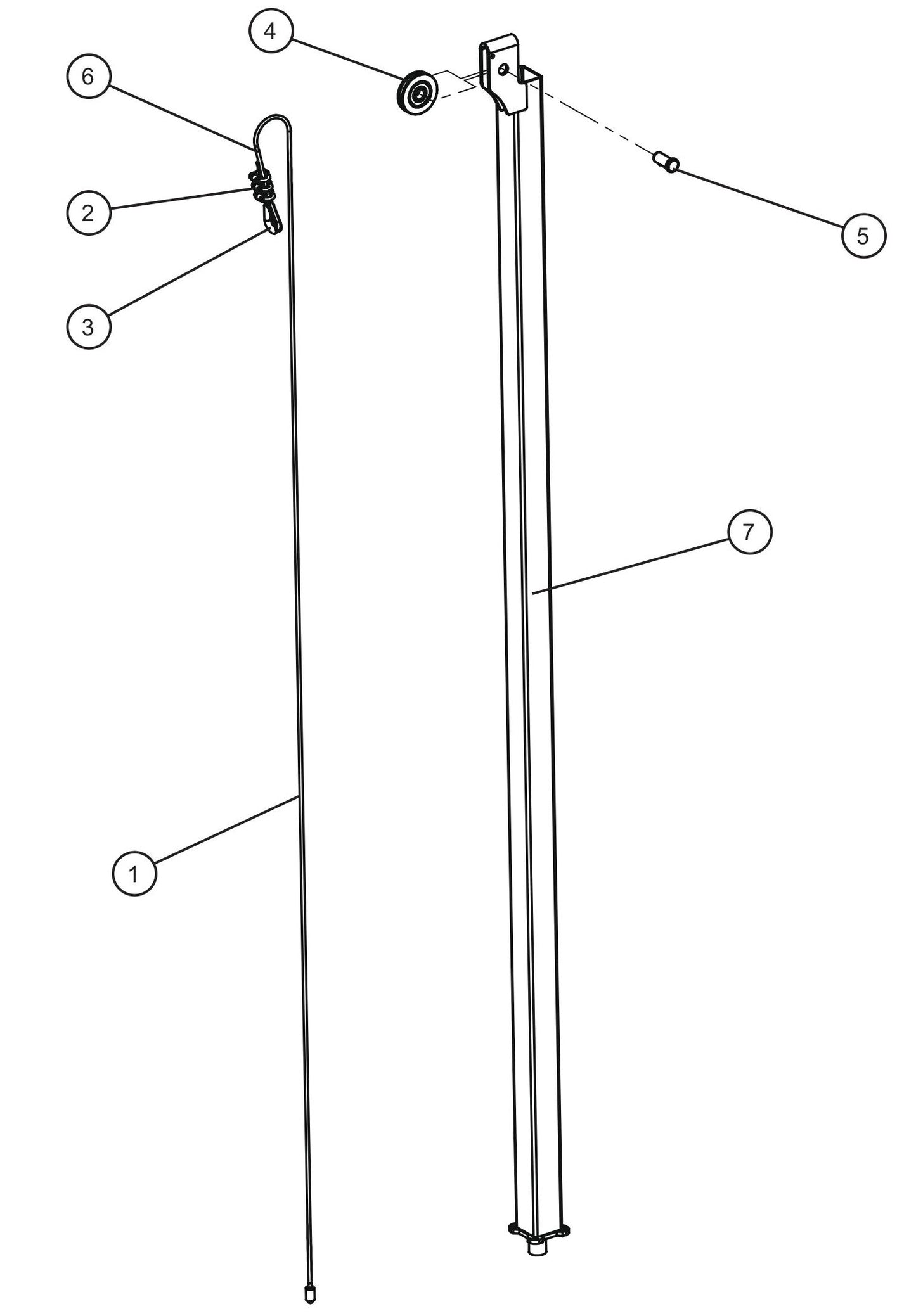 GR Series Night-Lite Air Cooled - Tower Section 3 Assembly Parts By Allmand