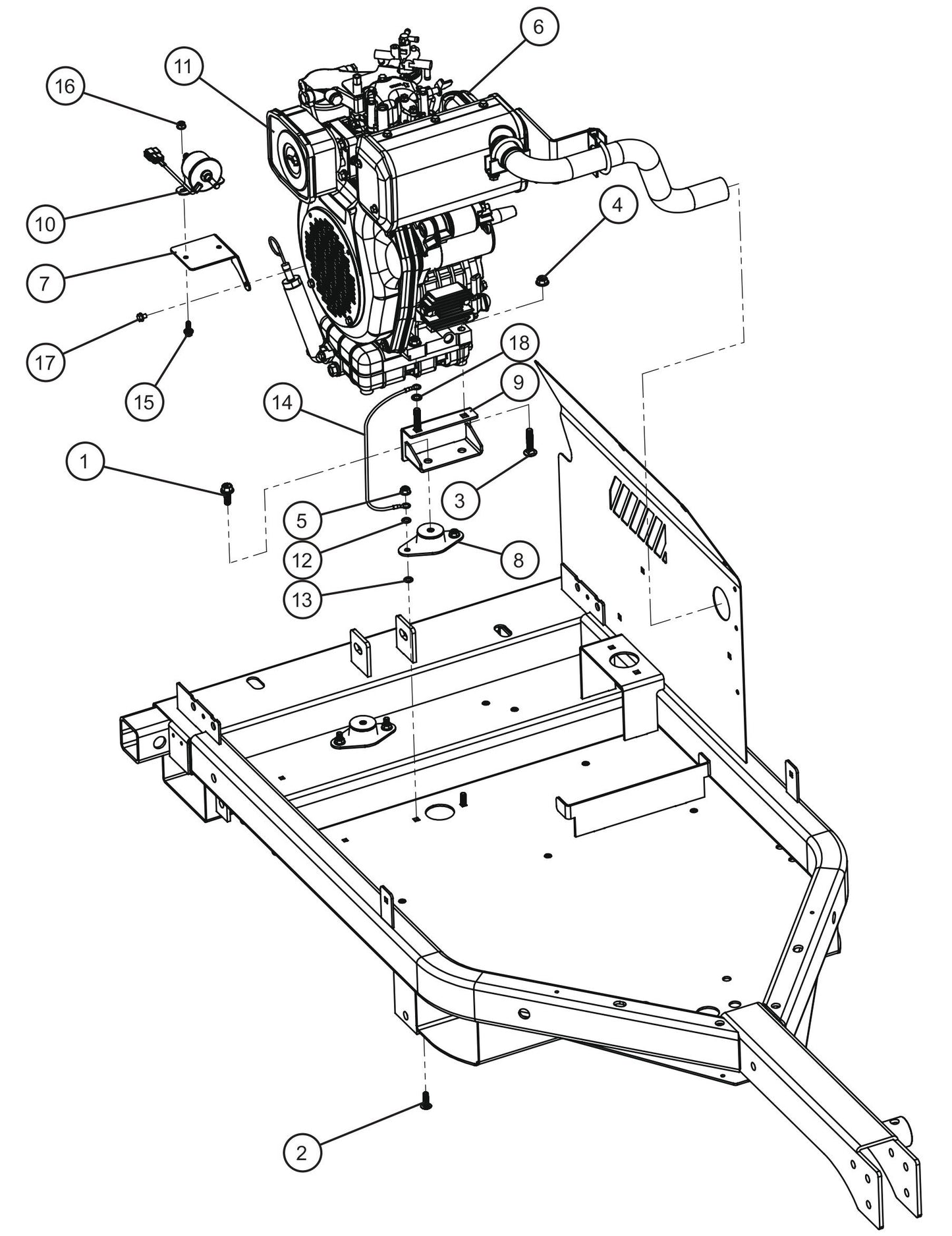 GR Series Night-Lite Air Cooled - Yanmar L70W Air-Cooled Diesel Engine (1 of 2) Assembly Parts By Allmand