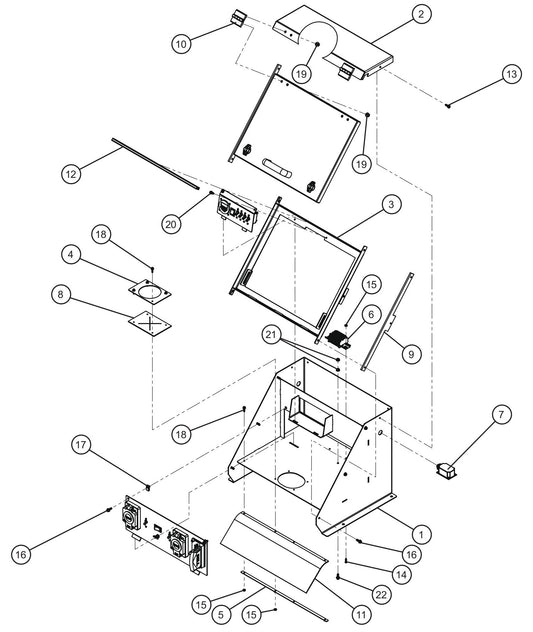GR Series Night-Lite Chain - Control Box Assembly Parts By Allmand