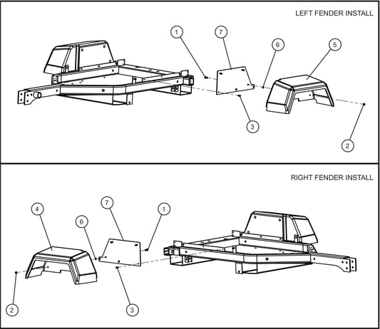 GR Series Night-Lite Chain - Fenders Assembly Parts By Allmand