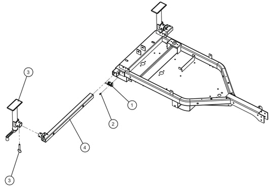 GR Series Night-Lite Chain - Outriggers Assembly Parts By Allmand