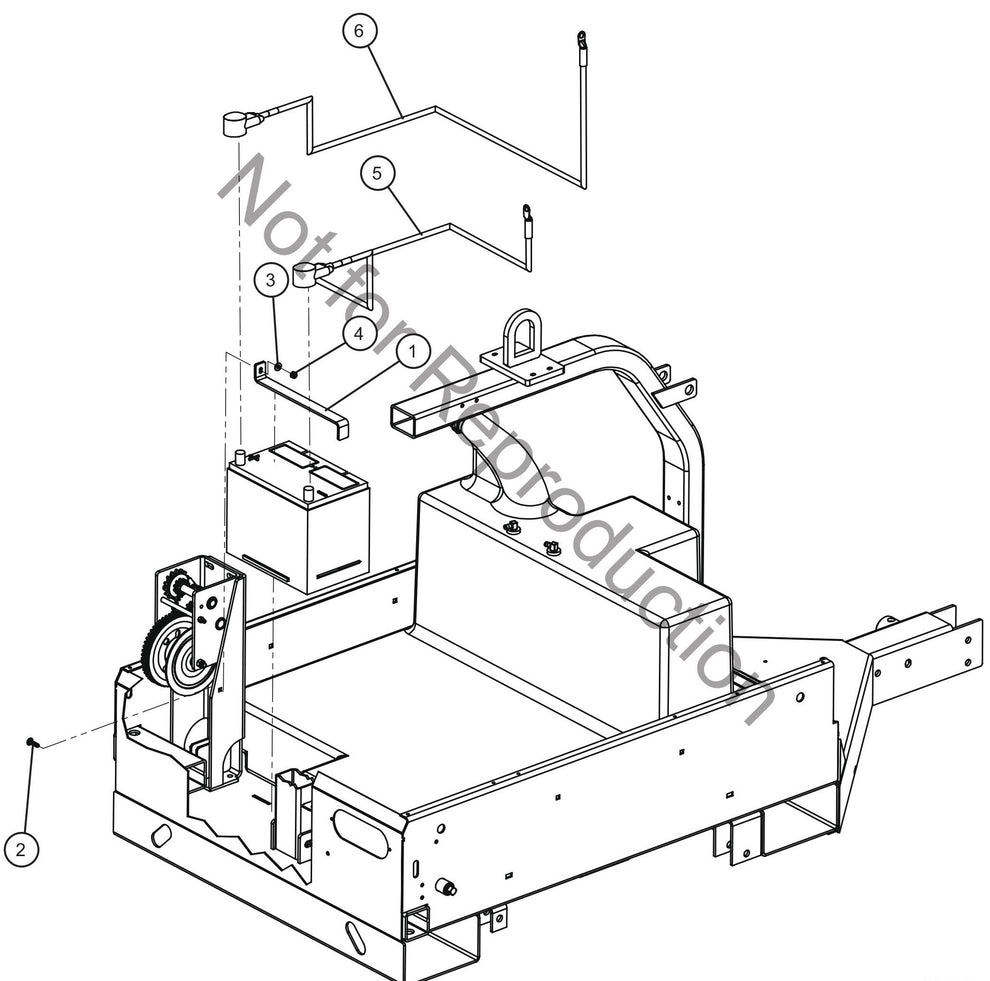 V Series Night-Lite Pro II Battery Install Group Assembly Parts By Allmand