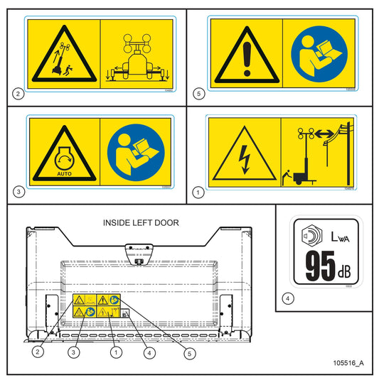 CE V-Series Night Lite Pro II NL Pro II CE Spec Decals (2 of 3) Parts By Allmand