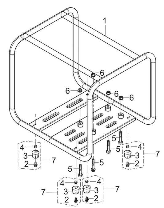 BE NP-2065HR Frame Assembly Parts by BE Power Equipment