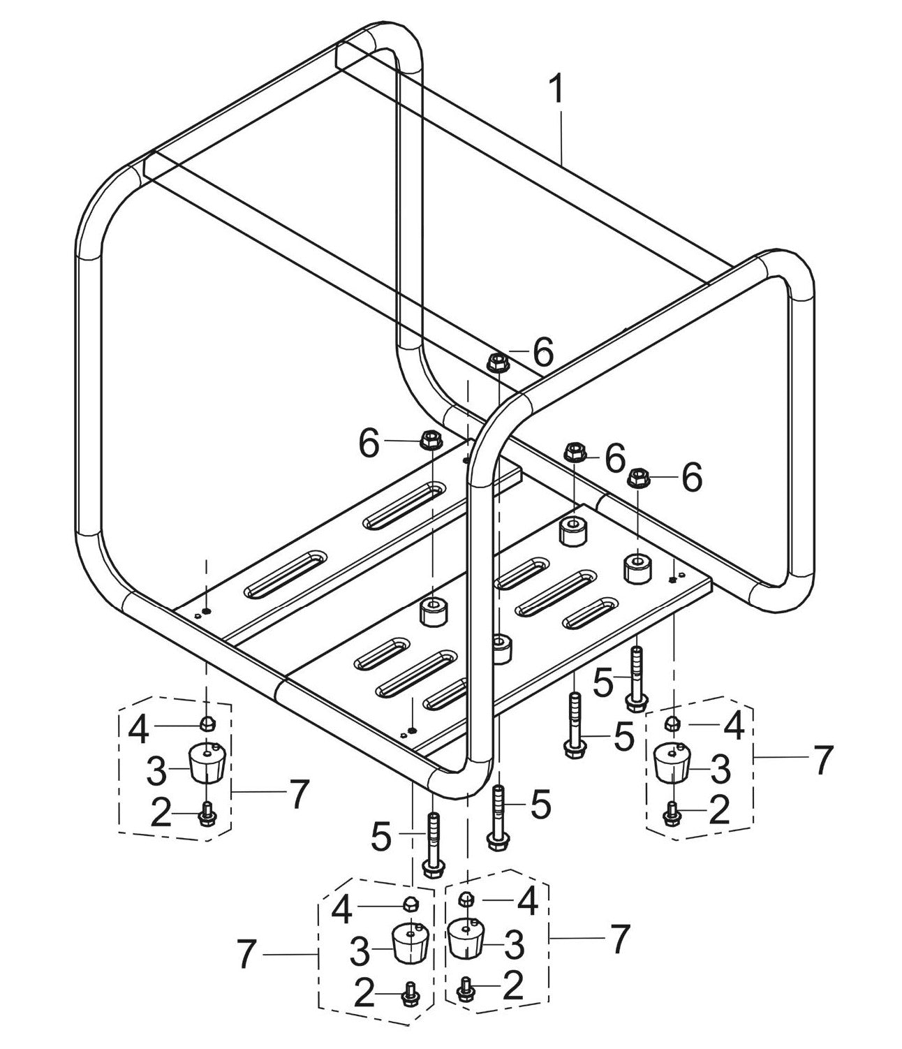 BE NP-3065HR Frame Assembly Parts by BE Power Equipment